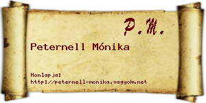 Peternell Mónika névjegykártya