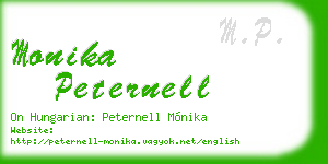 monika peternell business card